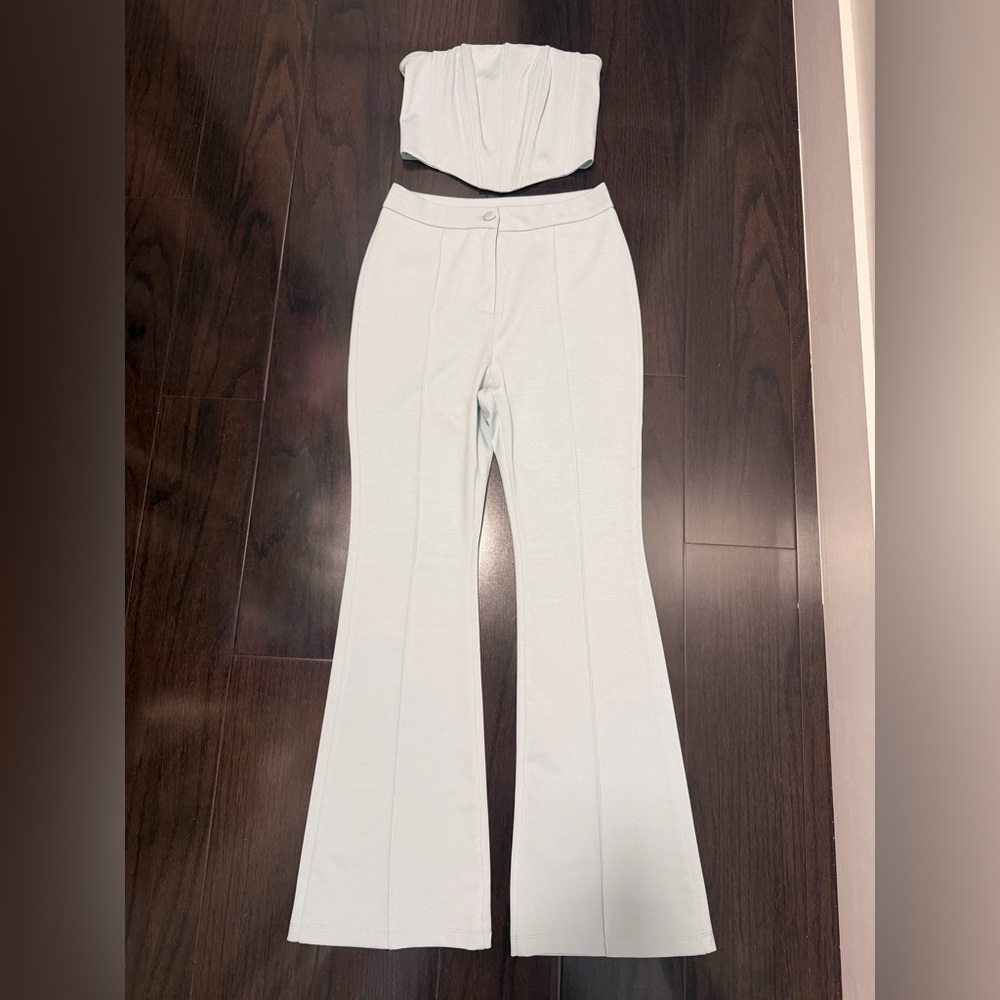 Elegant White Flared Women's Pants